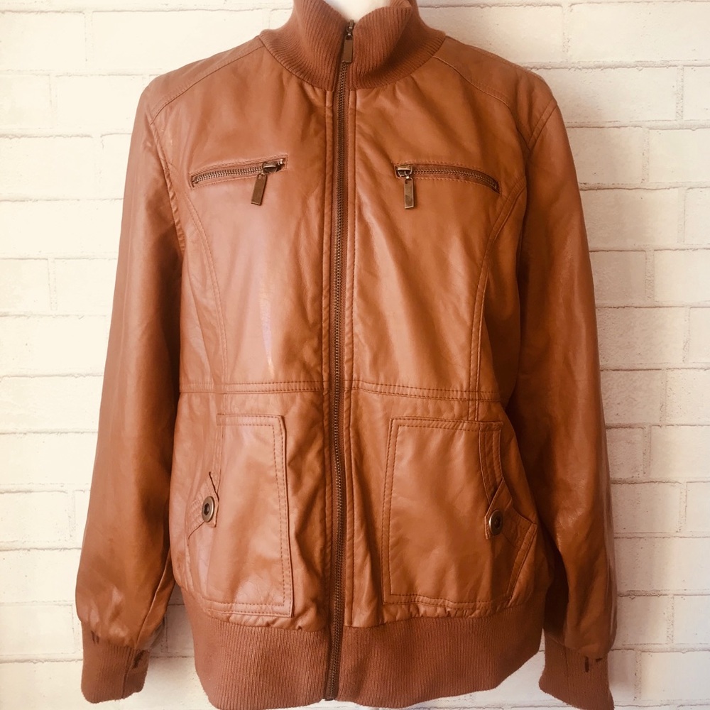 Paris and Blues Unique Faux Leather Jacket